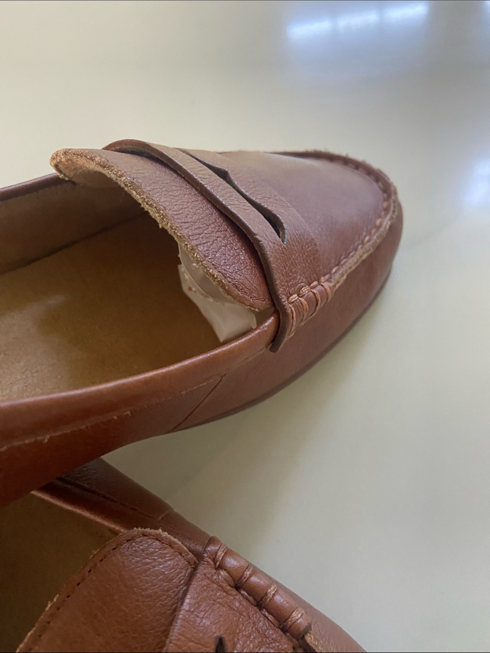 Hotter Tan Leather Penny Loafers for Women - Picture 14 of 16